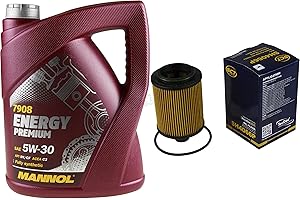 DIEDERICHS Filter Set Inspektionspaket 5 Liter MANNOL Motoröl Energy Premium 5W-30 API SN/CF SCT Germany Ölfilter