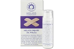 KATIX Helios Homoeopathy Helios Injury Pillules - Homeopathic Tablet Remedy - 4g Pack of 1 - 11.5g, 15mm x 15mm x 65mm - Organic, Non-Sterile