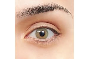 LENTES DE CONTACTO VIP Funk VIP lenti a contatto colorate Verde Oliva dal design super realistico 2 lenti a contatto Annuali senza gradazione + kit con astuccio, pinzette e ventosa in silicone