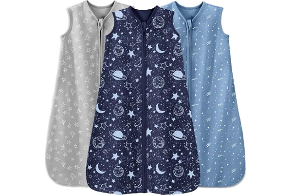 Unnivoll Gigoteuse 18-24 Mois, Gigoteuse Été Tog 0.5, Lot de 3, 100% Coton, Turbulette pour Bébé Nouveau-né Garçons Filles