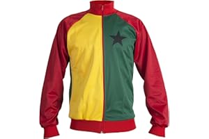 JL SPORT Ghana lata 80-te flaga narodowa Afryki Puchar Świata kurtka dres męski top - replika