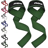 RDX Lifting Straps for Weightlifting – 100% Cotton Heavy Duty Gym Wrist Strap with 5MM Neoprene Padding, 60CM Anti-Slip Hand 