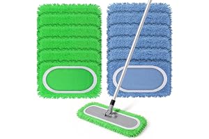 Zourglow 12 stycken våtservetter för Swiffer, återanvändbara | Mikrofiber swiffer våta golvdukar, tvättbara torra och våta re