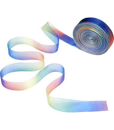 CABODYALS Ruban En Organza Blanc à Volants Dentelle Plissée Simple Couche Tulle Transparent Classique Pour Couture Confection De Vêtements Robes Jupes Cols Décoration De Mariage Bricolage Artisanat 10