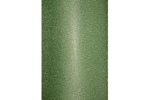 Netuno 50 fogli di carta adesiva glitter verde formato A4 210 × 297 mm 150 g Aster Glitter cartoncino glitterato verde Cartoncini Glitter Adesivi per Lavoretti fai da te scrapbooking