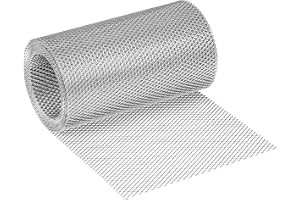 PAROTEC Takfotsgaller i aluminium 150 mm x 5 m – Ventilationsgaller och insektsnät för tak med 5 m ventilationslist – Fågelskydd för takfot