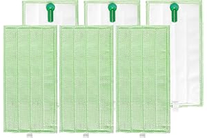 Arcets Panni Pulilava per Folletto SP600 SP600S Panno Lavapavimento in Microfibra compatibili con Folletto - Verde 6pcs