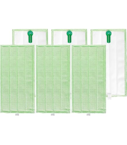 Ricambio Panni Microfibra Per Folletto SP600/SP600S - Set 4 Pezzi, 32.5x16.5cm, Lavabili E Riutilizzabili - Foto 3