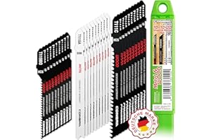 CONBRA® Stichsägeblätter Holz & Stichsägeblätter Metall (30teiliges Stichsägeblätter Set) - Kompatibel mit Bosch & Makita - Stichsäge Blätter, Sägeblätter Stichsäge, Sägeblatt Stichsäge