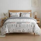 Etrexonline 3-Piece Duvet Cover Set for 135 cm Bed, Soft Breathable Microfibre, 1 Duvet Cover 220 x 220 cm and 2 Pillowcases