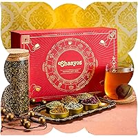 Chaayos Premium Gift Box | Darjeeling Green Tea + 6 Natural Flavours + Infuser Mug + Spoon & Coaster | Diwali Gift Set…