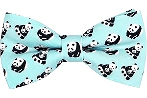 OCIA Pajaritas Hombre Originales Pajarita De Algodón Con Diseño De Animales De Dinosaurios Pre-Atado Para Adultos Niños