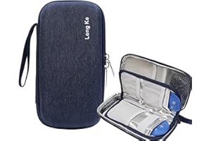 AYVANBER Hard Shell Insulin Cooler Travel Case for Diabetic Organize Medication Insulated Cooling Bag with 2 Reusable Gel Ice Pack for Insulin Pen While Traveling and Other Supplies (Blue)