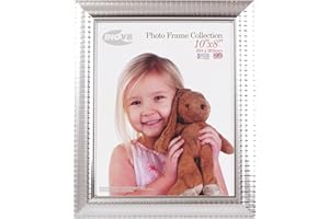 Inov8 Framing Photo Frame, Ripple Silver, 10x8 inch