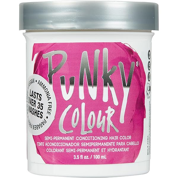 Punky Haarfarbe Rose Rot – 100 Ml, Semi-permanent, Ohne Peroxid, Für Gebleichtes Haar