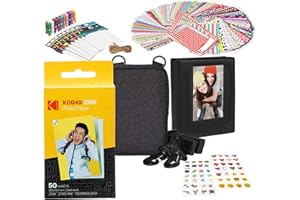 Kodak 2x3 Premium Zink Papier photo Kit de démarrage avec étui souple