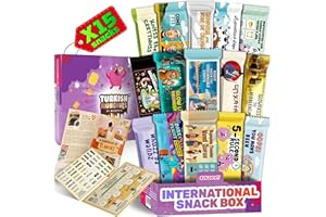 TURKISH MUNCHIES BY MUEKZOIN International Food Hamper | Premium Exotic Foreign Foods | Unique Hampers & Gourmet Gift for Men and Women | American Alike Retro Turkish Foods | Full-Size + Bonus Snacks (Midi Purple)