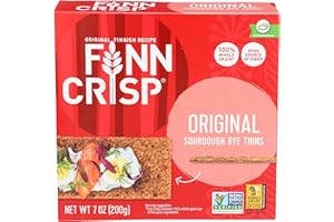 Finn Crisp Pan crujiente original de masa madre de centeno, cajas de 7 onzas (paquete de 9)