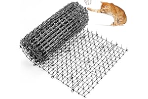 Kyrieval Pinchos Anti Gatos, Antigatos para Jardin, con Puntas para Evitar Que los Animales se acerquen, 200 x 30 cm