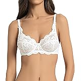 VANEVER Women's Lace Bra Underwired Full Cup No Padding Push up Bra