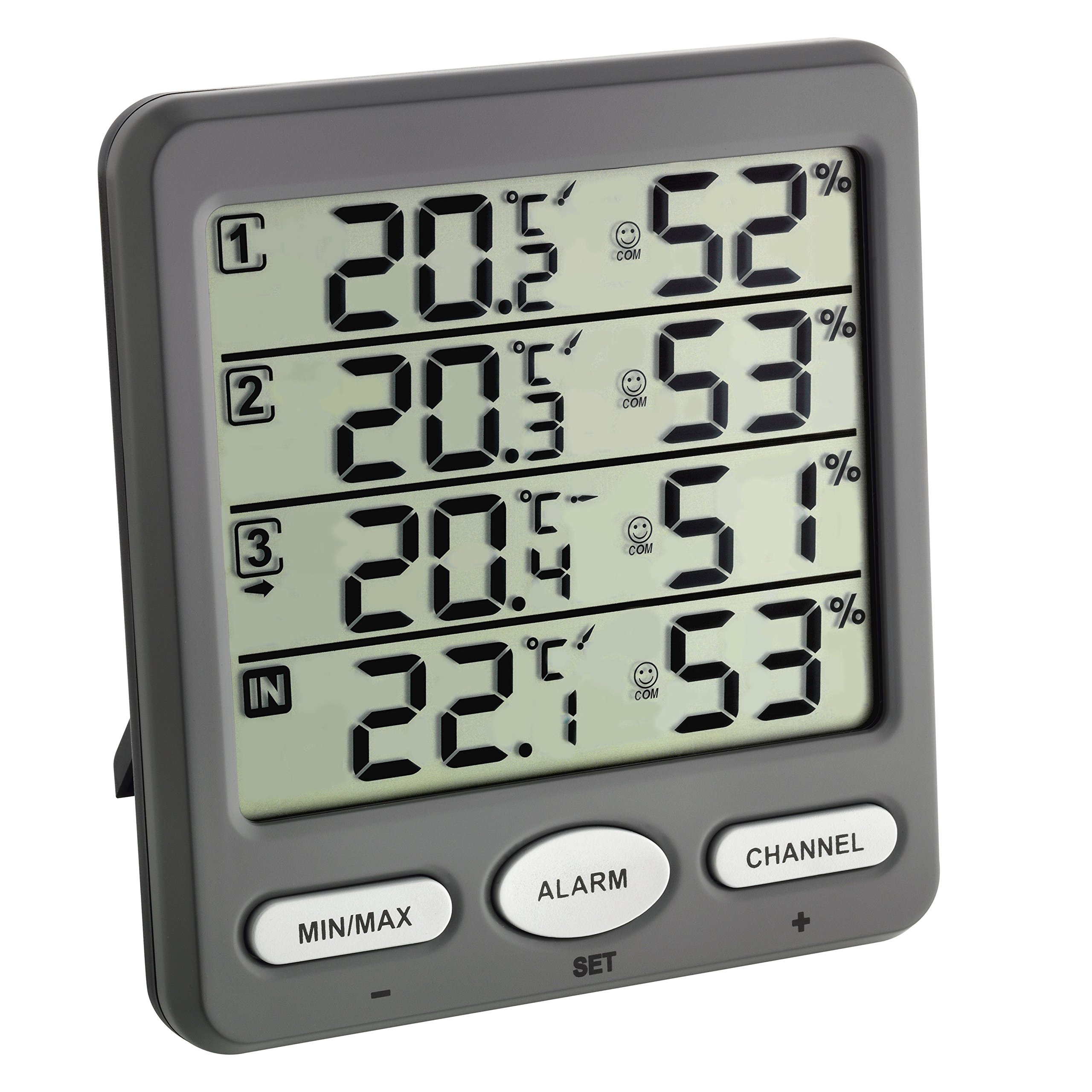 TFA Dostmann Funk-Thermo-Hygrometer Klima-Monitor TFA 30.3054 Raumklimakontrolle – Bild 4
