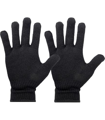 4x Hitzeschutz-Handschuhe Für Lockenstab & Glätteisen - Professionell, Hitzebeständig, Schwarz