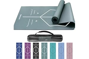 PROIRON Tapis Yoga antidérapant Tapis de Sport Tapis d'exercice pour la Salle de Sport à la Maison avec Sangle de Transport - 1730 mm x 610 mm x 4 mm