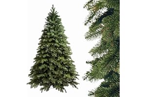 SMEREKA® Choinka Sztuczna 180 cm Jak Żywa [100% Odlew PE, Made in EU] Premium Gęsta Jodła Nordmanna - Naturalnie Wyglądająca Gałązka Christmas tree
