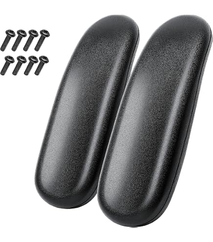 DHSBGWSX Lot 2 Coussins + 2 Housses Accoudoirs Anti-Poussière - Ergonomique Antidérapant Pour Chaise Bureau Et Gaming