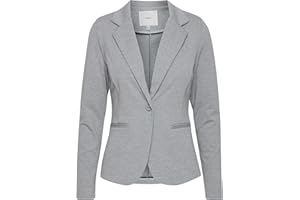 ICHI IHKATE BL Damen Blazer Kurzblazer Jacke EIN-Knopf-Blazer mit Stretch und Reverskragen