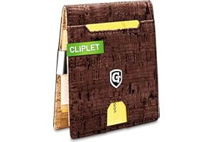 GENTO DESIGN GERMANY GenTo portfel z lub bez kieszeni na monety, sprawdzona przez TÜV, ochrona RFID NFC, etui na karty z klamrą na pieniądze, Smart Wallet – w zestawie pudełko prezentowe – cienki portfel dla mężczyzn i