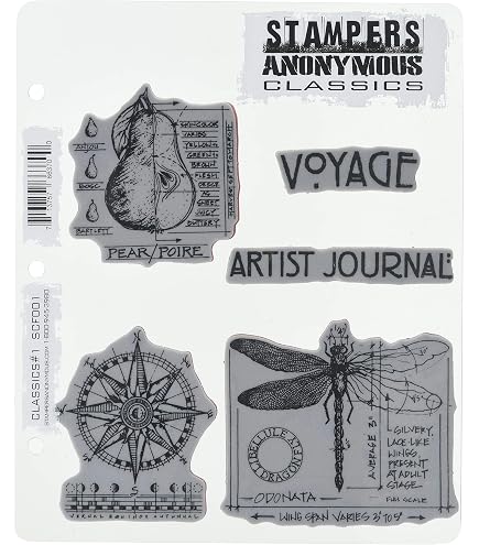 Tampon En Caoutchouc “Fresh Brewed Blueprint” - 17,8 X 21,6 Cm - Pour Scrapbooking Et Carterie - 6