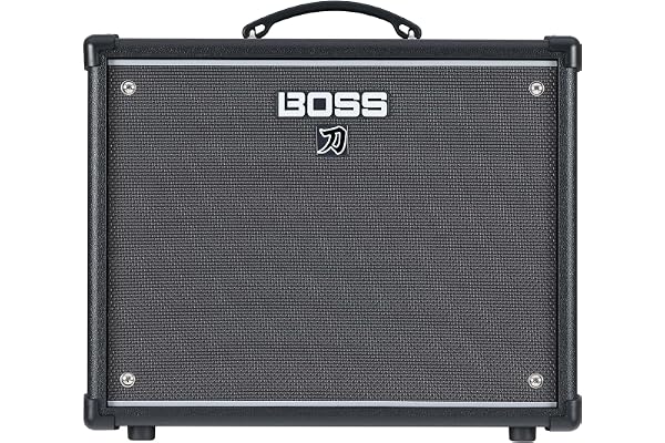 Ampli Guitare Katana-50 EX Gen 3 BOSS | Ampli Combo de 50 Watts Compact amélioré pour Les Concerts | Haut-Parleur spécial amélioré de 12 Pouces (30 cm) | Line Out & Stereo Expand