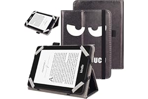 VOVIPO Funda Protectora Universal para Kindle Paperwhite Kobo eReader de 6 Pulgadas, Funda Folio Compatible con BQ Kobo Kindle Sony Pocketook Tolino Ereader de 6 Pulgadas-Big Eye