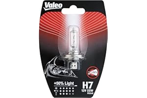 Valeo 032518 Val Żarówka Halogenowa, H7 50% Światła Blister X1, 32518
