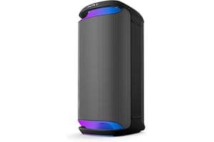 Sony SRS-XV800 - Bluetooth, Party Box Speaker, Powerful 360° Sound, Portable, 5 Front/2 Rear Speakers, Mega Bass, 25h Battery Life, LED Light, IPX4 Waterproof, Quick Charge - Black