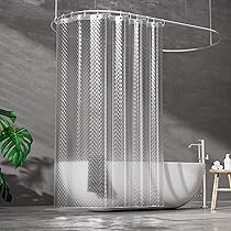 Tende Per Doccia Lavabili Antimuffa Tenda Da Doccia ECO 180 X 180 Cm, Resistente Alla Muffa, Impermeabile, Resistente, Con 3 Magneti, 12 Ganci In Plastica, Ad Asciugatura Rapida, Lavabile, Tenda Da Bagno