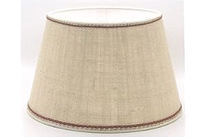 PAOLO ROSSI Paralume coprilampada in tessuto tipo Juta con rifinitura rosa antico - produzione propria - made in Italy (impero, cm 25)