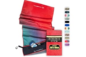 WOODSANDWAVES Fitness Handtuch mit Design, Tasche & extra starkem Magnet - das ideale Sporthandtuch für Gym und Fitnessstudio | rutschfest, geruchsneutral, schnelltrocknend