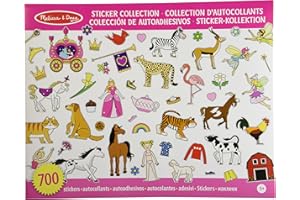Melissa & Doug- Princesses, Tea Party, Animals And More Raccolta di Adesivi, Multicolore, 14247