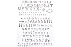 Artemio Alphabet Candy Set de 160 Tampons, Autre, Transparent, 15,5 x 0,4 x 26 cm 10001163