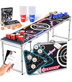 MYBEERPONG® Table de tournoi Beer Pong + 6 balles de bière-pong | Ensemble de pong à bière stable avec armature rouge | Dimensions de la Bundesliga pour tournois | Gadget pour débutants MYBEERPONG® Table de tournoi Beer Pong + 6 balles de bière-pong | Ensemble de pong à bière stable avec armature rouge | Dimensions de la Bundesliga pour tournois | Gadget pour débutants