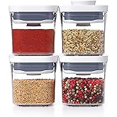 OXO Good Grips 4 par&ccedil;alı mini POP konteyner seti, şeffaf