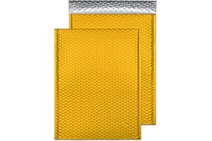 Blake Purely Packaging C3 450 x 324 mm Pochettes Enveloppes à Bulles Rembourrée Mat Métallique (MTEY450) Jaune d'œuf - Boîte de 50