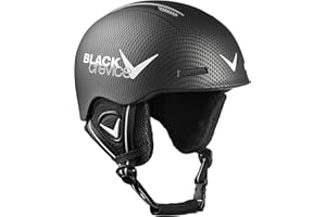 BLACK CREVICE Casque de Ski pour Enfants Stubai I Casque au Design Sportif en différentes Couleurs I Casque de Ski Anti-Chocs pour Filles & garçons I Casque de Ski Respirant I Taille Ajustable