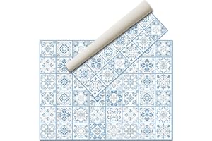 NIVELLPUBLICITARI Alfombra Vinílica Hidráulica (160 x 120 cm, Azul )- Distintos Colores y tamaños - Alfombra Cocina- Alfombra baño - Alfombra Comedor Antideslizante - Alfombra Dormitorio - Esponjosa y Suelo PVC…