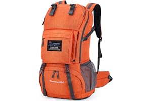 MOUNTAINTOP Mochilas Senderismo 40 litros Mujer Hombre Mochila de Trekking Mochila Montaña al Aire Libre Impermeable para Viaje Acampadas 33x22x55 cm