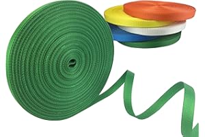 FIP CENTER Sangle polyester au mètre pour petit arrimage et manutention légère - Résistance 2 tonnes - largeur 25 mm - Vendu en rouleau (50 m, Vert)