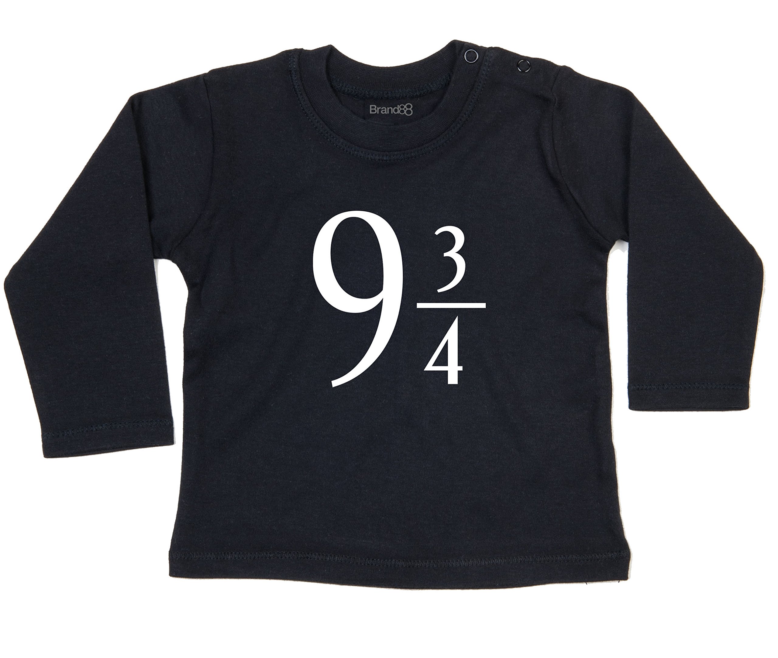 The-Platform-Baby-T-Shirt-Lang-Arm-Schwarz-6-12-Monat