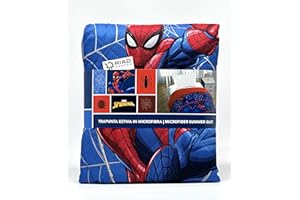 Riad Arredo Trapuntino Singolo Primaverile Estivo Disney Morbida Microfibra - Copriletto Trapuntato Leggero Bambini (Spiderman)